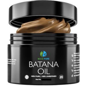 2 x Premium Raw Batana Oil  Pure & Unrefined - Advanced Hair Regrowth & Scalp Therapy Device - Supports Fuller, Healthier Hair & Skin - For Men & Women, 2 OZ