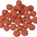 uxcell 30 Pcs Wool Felt Balls Beads, 0.8 Inch Felt Pom Poms for Crafts, Handmade Pompoms Bulk Small Bead for Nursery Handicrafts and DIY Art Decoration, Coffee