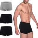Washable Absorbency Urinary Incontinence Underwear for Men Bladder Leakage Protection Boxer Briefs, 3 Pack, Small