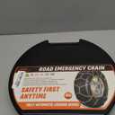 DEDC Snow Chains for SUV Tire Chains Compatible with Tesla MODEL Y Car 1 Min Quick Fit Chainsaw Reusable Universal Emergency Traction Chain Tire Width 215 225 235 245 255 275 - Set of 2 MS1520