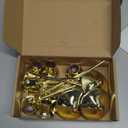 Candlestick Holders,Taper Candle Holder for Candlesticks Gold Brass Vintage Candle Stick Candle Holders Candelabra Candle Holder for Fireplace Party Dining Home (2sets)