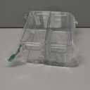 Plastic Food Storage 2 Pack Clear Container Bin with Handles for Organizing Kitchen, Pantry, Refrigerator, Freezer, Pantry, Cabinet, Closet, Bathroom. 10”x4”x5”