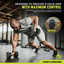RBX Vinyl Coated Hand Weight Dumbbell Set - Hex Shaped, Roll Free for Body Building/Sculpting/Strength Training Exercise, (Set of 2) 15Lbs