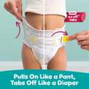 Pampers Diapers - Swaddlers 360 - Size 4, 132 Count, up to 100% Leakproof Comfy Dry Fit, Designed for Easy Changes, Pull On Baby Diaper