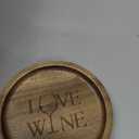 Premium Acacia Charcuterie Wine Glass Topper, Wooden Wine Glass Topper Appetizer Plates, Mini Charcuterie Boards, Charcuterie Accessories (10 Pcs)