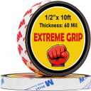 2 Rolls Magnetic Tapes, Flexible Magnet Strips with Adhesive Backing, 10 Feet x 0.5"W Each Roll for DIY, Crafting, and Organizational Projects.