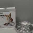 Slow Feeder Dog Bowl Stainless Steel, 2 Cups Metal Non-Slip Dog Food Bowls, Dogs Water Bowl for Small & Medium Sized Dogs, Fun Bloat Stop Pet Bowl for Fast Eaters, Slows Down Pets Eating (2 Cups/ 1.6" Deep (Max 4Cups))