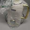 INFOOD Retro Electric Kettle 1.8L/ 60.8oz with Thermometer - 1200W Fast Boiling Stainless Steel Tea Kettle with Water Level, BPA-Free, Auto Shut-Off, Boil-Dry Protection, Pearl White