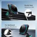 ESR for 15W MagSafe Car Mount Charger with CryoBoost, Phone Cooling MagSafe Car Charger, Air Vent/Dashboard Wireless Charging for iPhone 17e/17/16/15/14/13/12, S26/S25 Series, Pixel 10, Fast Charger