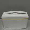Countertop Multifold Hand Paper Towel Dispenser by Oasis Creations, Single Sheet Dispensing  Glossy White