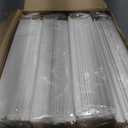 Yeaqee 100 Pack 2 Pockets Glossy Laminated Paper Folder First Day of School Presentation Folder Letter Size Two Pocket File Portfolio Holder Back to School Items Bulk for Teacher Office (White)