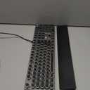 AULA F2088 Typewriter Style Mechanical Gaming Keyboard Wired,Blue Switches,Rainbow LED Backlit,Removable Wrist Rest,Media Control Knob,Retro Punk Round Keycaps,USB Wired Computer Keyboard