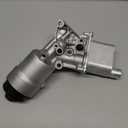 Engine Oil Cooler Filter Housing Assembly Adapter with Gasket, Filter Insert, Cap Compatible with 2011-2021 Chevy Cruze Sonic Trax Buick Encore 1.4L Turbo Replace 55566784 918-428 55565388 88179-91400