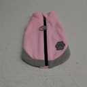 Mihachi Dog Fleece Vest Sweater Zip Up Warm Pullover Step-in Dog Jacket with Dual D-Ring Leash, Winter Cold Weather Reflective Coat Clothes Hoodie for Small Medium Dogs Puppy Cat Boy Girl, Pink S (Small(Chest: 15", Neck: 12", Back: 10"))