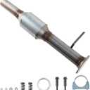 Rear Catalytic Converter Compatible with 2004-2007 Toyota Highlander 3.3L, 2004-2006 Lexus RX330 3.3L V6 Catalytic Convertor | stainless steel shell, EPA compliant, eliminates P0420 code, full mounting hardware included, bolt-on installation