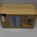 M MCIRCO [5-Pack, 36 oz] Glass Meal Prep Containers 3 Compartment with Lids, Glass Lunch Containers,Food Prep Lunch Box,Bento Box,Microwave, Oven, Freezer, Dishwasher (4.5 Cups) (Gray)