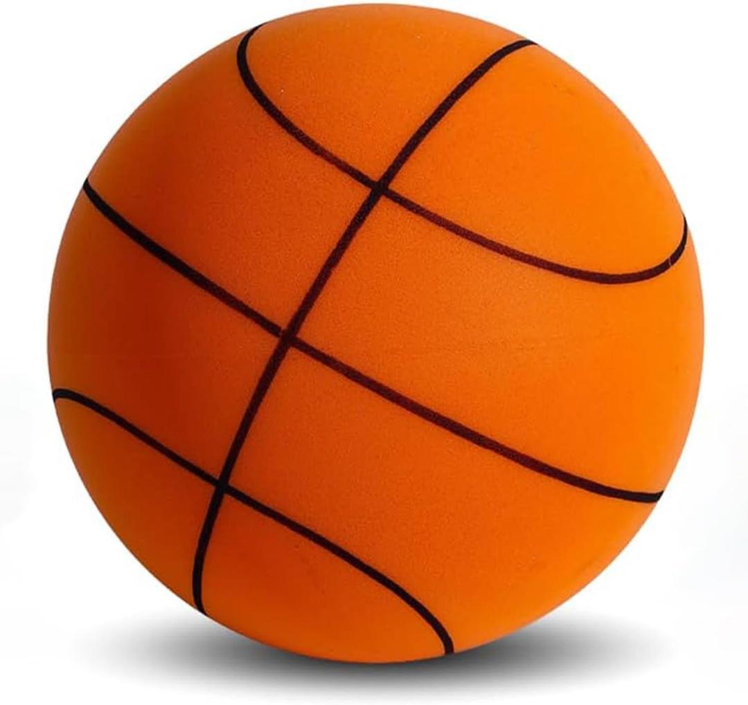 Silent Basketball Dribbling Indoor, Dribble Dream Silent Basketball, Foam Basketball Indoor Training Quiet Ball Gift for Youth Kids (Orange)