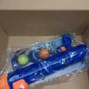 Nerf Dog Large Size Tennis Ball Blaster Dog Toy, Great for Fetch, Hands-Free Reload, Launches up to 50 ft, Single Unit, 20in Blaster with 3 Balls in Mesh Bag, Blue/Orange, Blue, Green and Orange