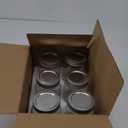 [6 Pack] 16 oz. Regular-Mouth Glass Mason Jars with Metal Airtight Lids and Bands for 1 Pint Canning, Preserving, & Meal Prep