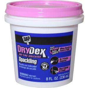 Dap 12328 DryDex Spackling Interior/Exterior, 1/2-Pint