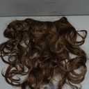 ALXNAN Long Wavy Hair Extensions for Women, Clip in Hair Extensions Clip Ins Soft Full Head Synthetic Hairpieces 20 Inch Light Brown