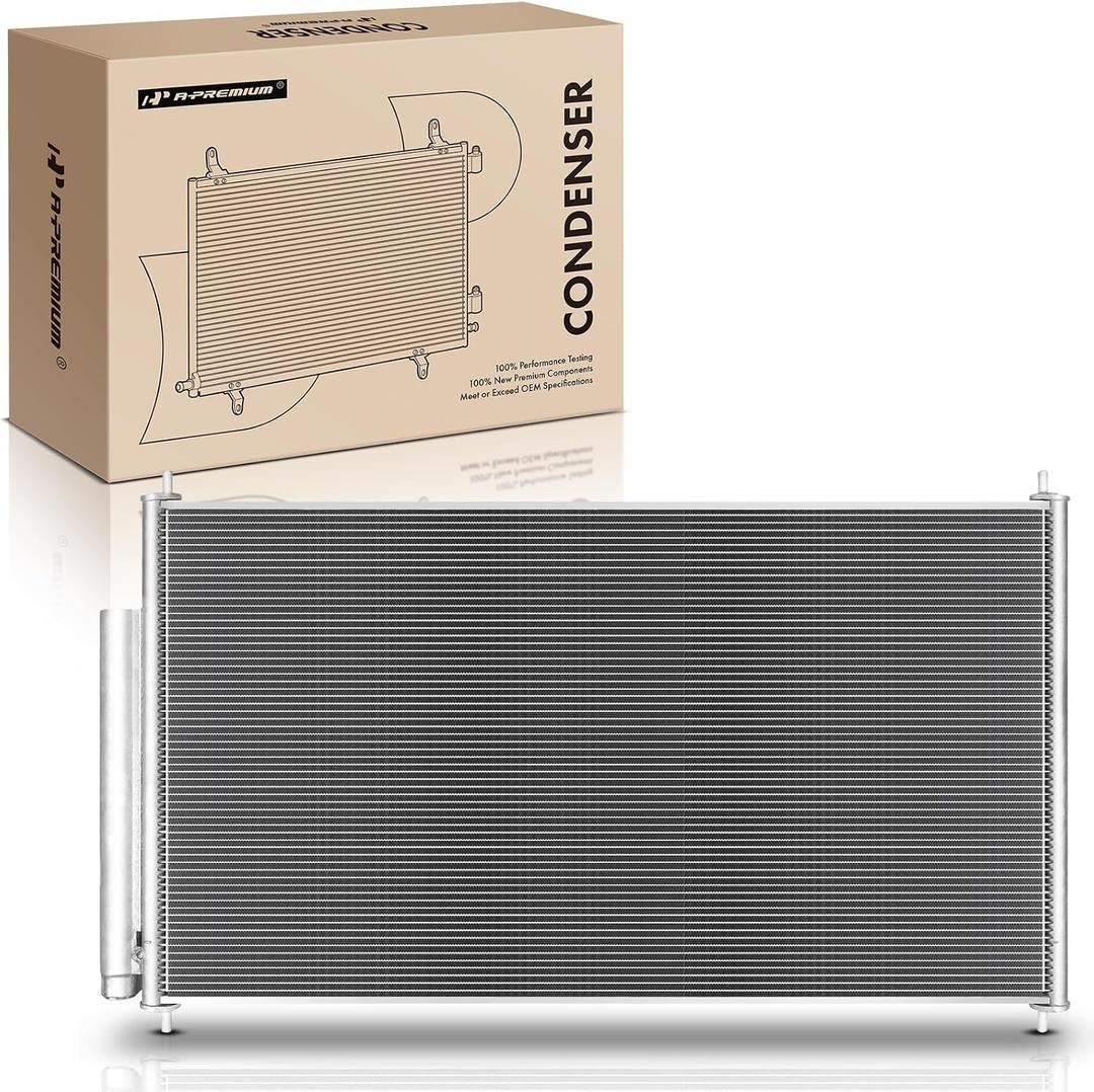 A-Premium Air Conditioning A/C Condenser Compatible with 2011-2017 Honda Odyssey V6 3.5L, Replace# 80110TK8A01, 80110SK8A01