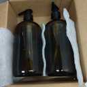 32 Ounce Glass Shampoo and Conditioner Dispenser Bottle with Pump, Shower - 1 Liter Body Wash Dispenser for Shower