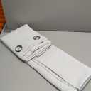 NICETOWN Blackout Curtains Panels for Bedroom, 2 Panels, 52 x 80 Inch, Greyish White, 3 Pass Microfiber Noise Reducing Thermal Insulated Solid Ring Top Blackout Window Drapes