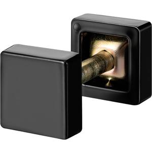 Square Door Hole Cover Plates Black Deadbolt Cover Hole Filler Plate For1 Holes Fits Doors1-3/8 to 2-1/4" Thick