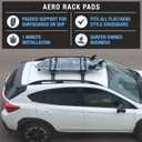 Ho Stevie! Surfboard/SUP Aero Roof Rack Pads (Set of 2 Pads, 28" or 17") for Cars with Crossbars (28")