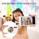 2 x Magnetic Selfie Mirror for Back Camera, Compatible with Magsafe Case & All Phones, Convex Cell Phone Mirror for Selfie & Vlogging & Streaming, Compatible with iPhone 16 15 14 13 12 Pro Max Plus White