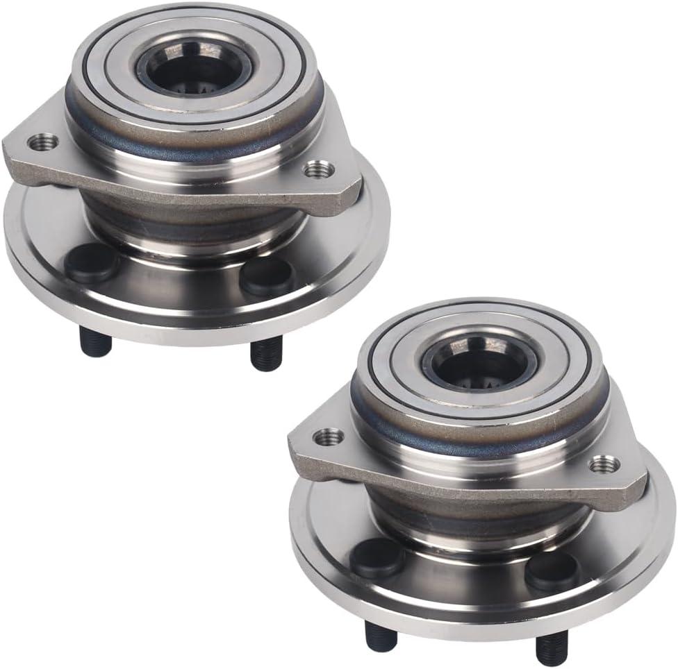 Autoround 513084 Front Wheel Hub and Bearing Assembly 2PCS fit for Jeep Cherokee Wrangler Grand Cherokee TJ Comanche Wagoneer 5 Lug