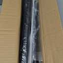 Black Wrap Around Curtain Rod, 1 Inch Diameter, 28 to 86 Inch, Adjustable Blackout Curtain Rod with Zinc Alloy Double-deck Finials and Aluminum Center Brackets