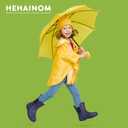 Hehainom Toddler Kids Rain Boots for Girls Boys Rain Shoes (Purple) 4