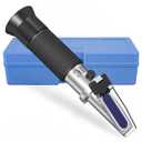 Brix Refractometer with ATC, Dual Scale 1.000-1.130 SG & 0-32% Brix. High Precision, Ideal for Wine/Beer Brewing, Agriculture & lab use. Works as Alcohol & Honey Refractometer.