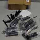 Sintuff 4 Pcs 3 Tier Eyeglasses Display Stand Acrylic Sunglasses Holder Black Glasses Rack Eyewear Sunglass Organizer Stand for Shop Home Storage