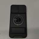 Dssairo for iPhone 15 Pro Max case with 360Rotation Magnetic Ring Compatible with MagSafe Slide Camera Cover Foldable Stand Military-Grade Shockproof Protective case (Black, iPhone 15 Pro Max)