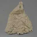 Cotton Handmade Crochet lace Table Runners Rectangular Tablecloth Doilies Doily Table Dresser Scarf Dcor,19x23Inch,Beige