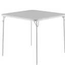 VECELO 34'' Folding Table with Soft Padded Tabletop, Portable Multifunctional for Indoor/Outdoor, Home, Parties, Picnics, and Games (Grey)