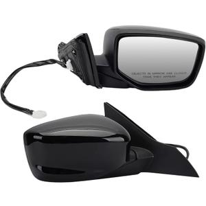Passenger Side Mirror Compatible with 2013 2014 2015 2016 2017 Honda Accord Sedan EX,EX-L,Sport,LX,SE/Coupe Mirrors With Power Glass Replaces 76208T2FA11 HO1321272 (3Pins) Black