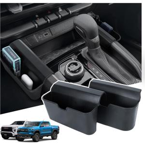 Center Console Organizer Compatible with 2023-2026 Chevy Colorado/2023-2026 GMC Canyon, Armrest Storage BoxGear Shift Organizer Tray Interior Truck Accessories