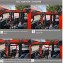 Grab Handles Roll Bar Hand Grips Accessories for Jeep Wrangler TJ JK JL & Gladiator, fits Sahara/Rubicon/Willys/4XE/Sport (No Sky One-Touch), Red 2 Packs