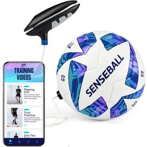 Soccer Ball & New Improved App | Daily Training Equipment for Young Players | Improve Skills & Control with Professional Soccer Coach Program & 50+ Exercise Videos