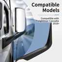 High Soar for Freightliner Cascadia Door Mirror Arm Cover,for 2018 - Onwards New Freightliner Cascadia Black Door Mirror Arm Shell Housing Single Passenger Side Right Side