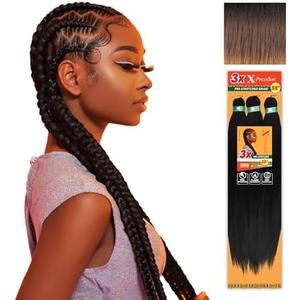 Sensationnel X-pression prestretched braiding hair - 3x braid 58 inch all kanekalon flame retardant synthetic braid for box braids and twists (1 pack, 3T2/30/27)