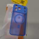 Designed for iPhone 17 Pro Max Case, Compatible with MagSafe, [Camera Protection] [15FT Military Drop Protection] Shockproof Translucent Matte Anti-Slip Phone Case, 6.9", Blue