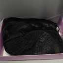 AISI HAIR Black Wig for Women, Long Wavy Lace Hairline Middle Part Synthetic Heat Resistant Wig for Daily Party-26 Inch