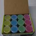 Kicko Glow in the Dark Slime Kit - 12-Pack Slime Toy for Kids in 4.5-Inch Can - Glowing Neon Colors in Green, Blue, Orange, Yellow - Fun Kid Slime as Party Favors, Goody Bag Fillers, or Birthday Gifts