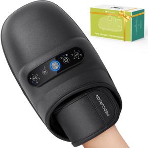 Medcursor Hand Massager, 2026 Upgraded, Hand Massager with Heat and Compression for Carpal Tunnel and Stiff Joints, Pain Relief from Wrist to Palm and Finger, Gifts for Women Men (Rechargeable)