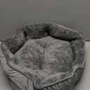 Bedsure Dog Beds for Small Dogs - Round Cat Beds for Indoor Cats, Washable Pet Bed for Puppy and Kitten with Slip-Resistant Bottom, 25 Inches, Grey